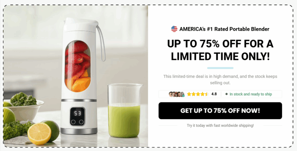 Nutriblend Pro Portable Blender Offers