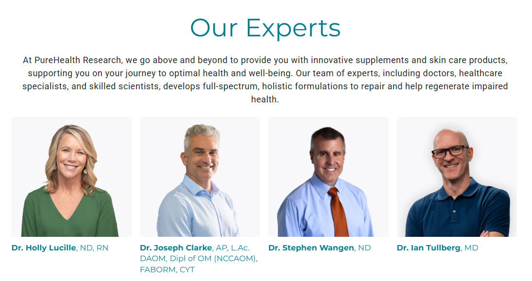 PureHealth Research Organic Experts