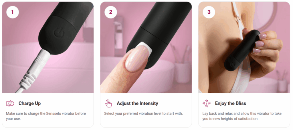 Sensselo Mini Vibrator-How to use