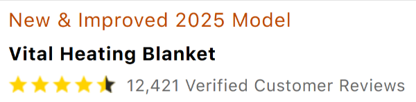 Vital Heating Blanket ratings