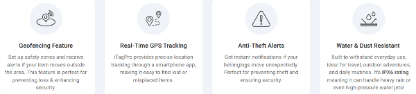 iTagPro GPS Air Tag benefits
