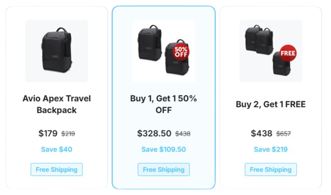 Avio Apex Travel Backpack pricing