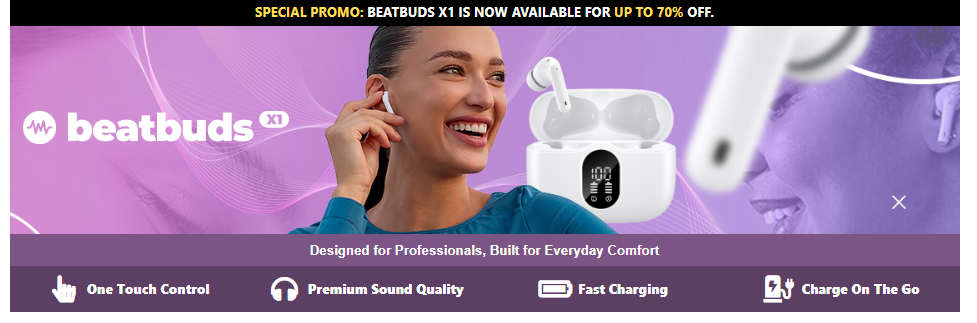 BeatBuds X1 Earbuds Quality Assured