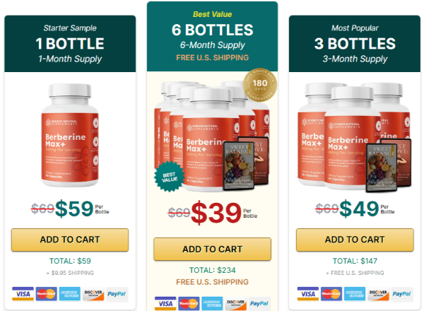 Berberine Max+ price