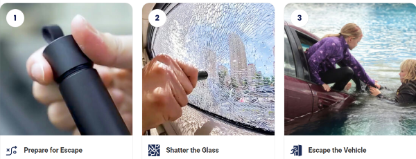 Breeker Car Window Breaker uses