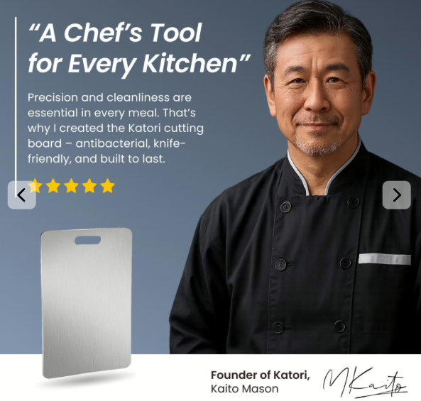 Katori Titanium Cutting Board Expert