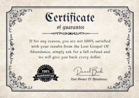Lost-Gospel-of-Abundance guarantee