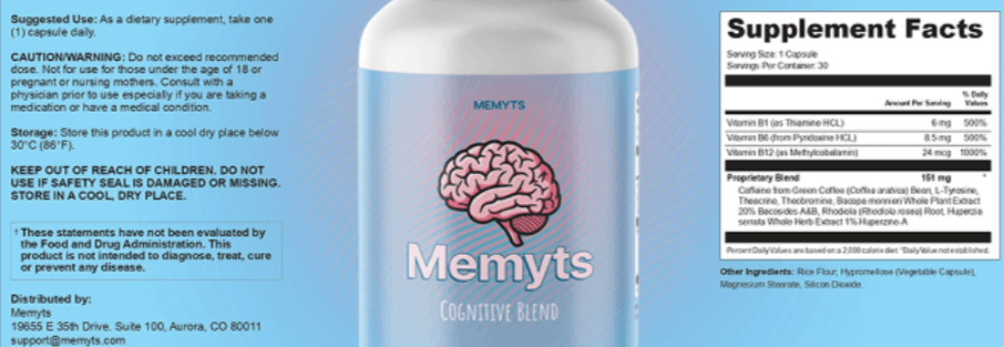 Memyts supplement facts