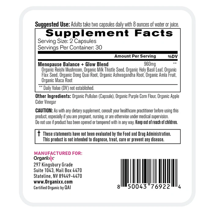 Menopause balance + glow facts