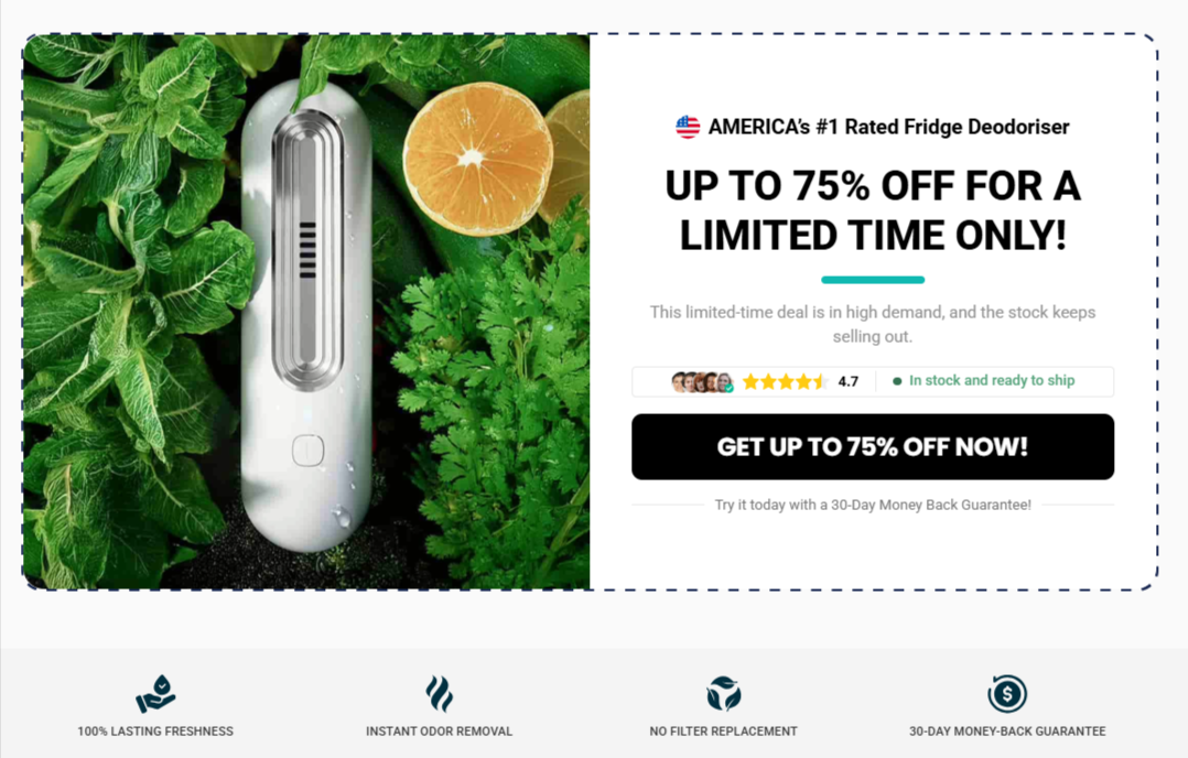 Ozoori Fridge Deodoriser Australia Offers