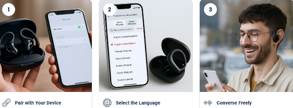 SonaBuds Translating Earbuds uses