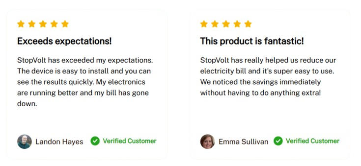 StopVolt customer reviews