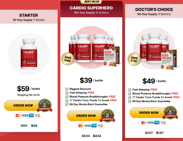 VitalBP price details