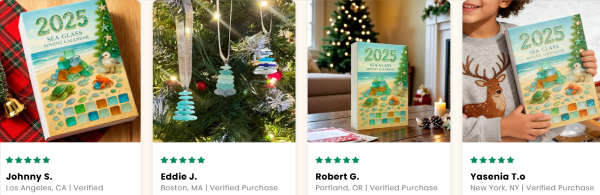 Vueeze 2025 Sea Glass Advent Calendar users