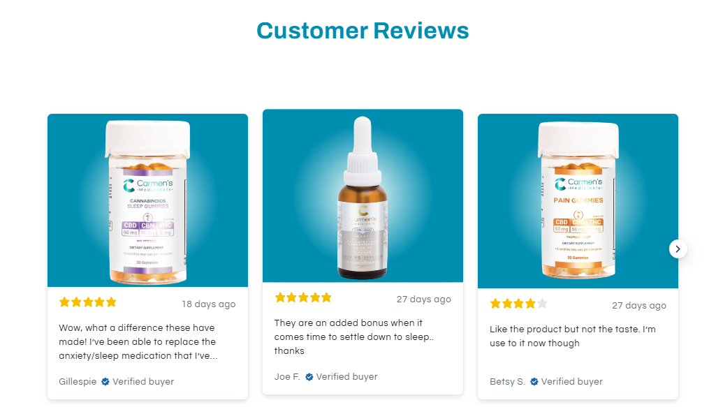 Carmen's Medicinals Customers