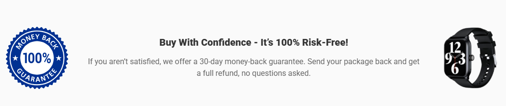 FitiWatch-Smart-Fitness-Tracker guarantee