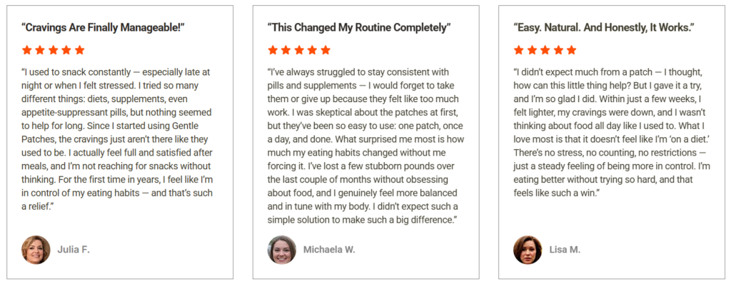 Gentle Patches GLP-1 Customer Reviews