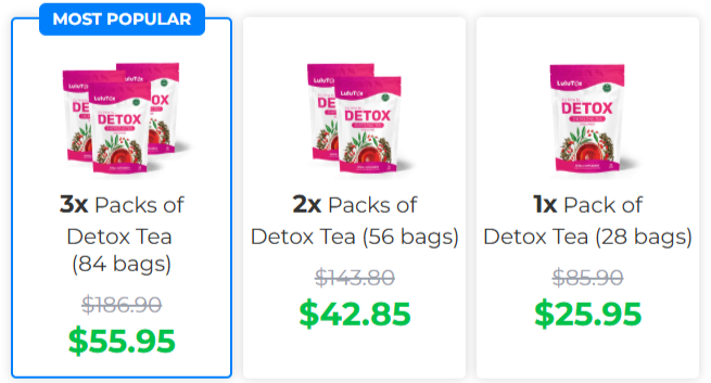 Lulutox-Pricing