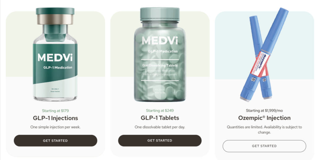 MEDVi GLP-1 Weight Loss Products