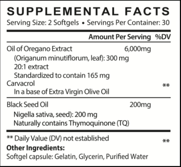 Oregano-Oil-Pills-Supplement-Facts