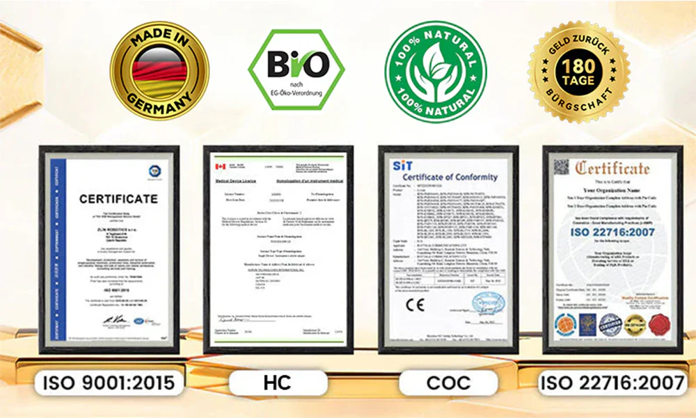 Rekulo GLP-1 Serum Certifications