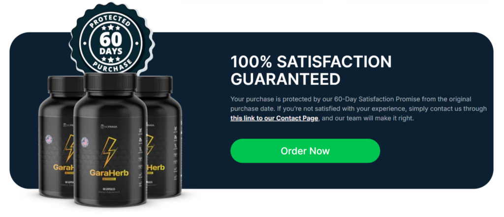 Garaherb guarantee