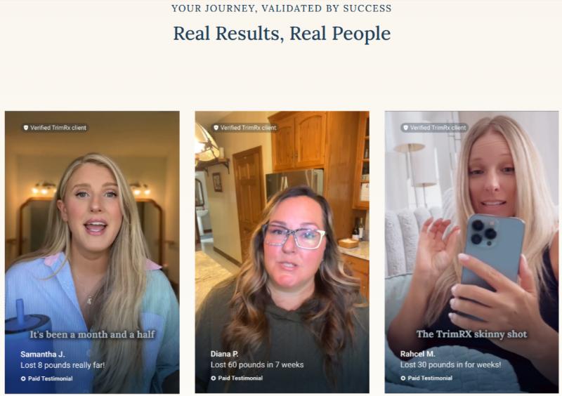 TrimRx real customer reviews