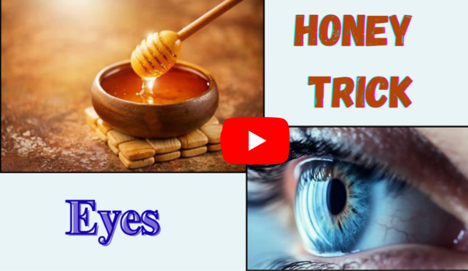 honey trick for eyes