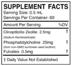 CytoDetox supplement facts