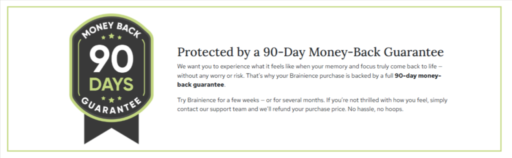 Sisskind-MD- Brainience guarantee