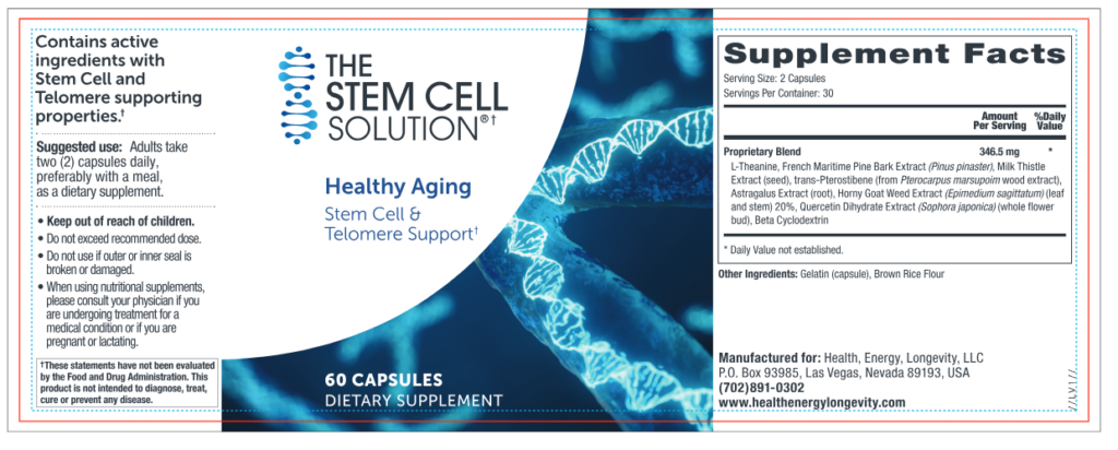The Stem Cell Solution Supplement Facts