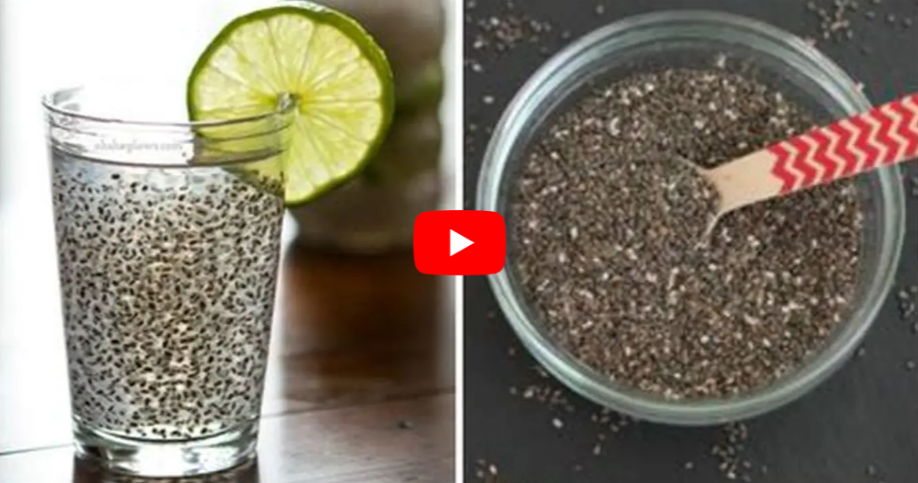 water with chia seeds video