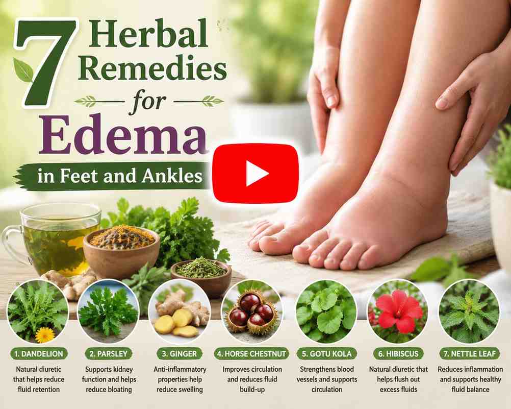 7 Herbal Remedies for Edema in Feet and Ankles