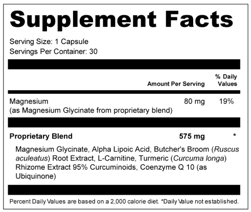 Arialief Supplement facts