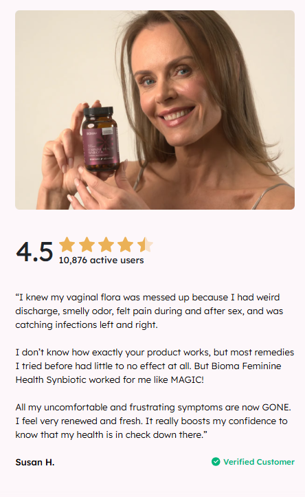 Bioma Probiotics Feminine Health Customer