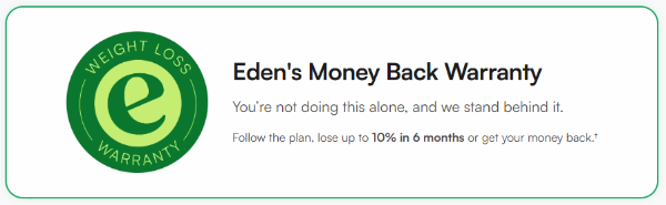 Eden money back