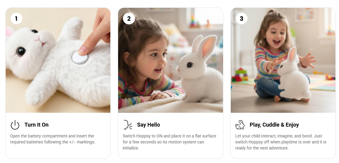HOPPSY Bunny Toy Use