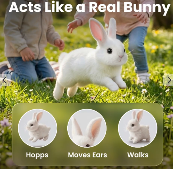 Hoppsy Robot Bunny Features