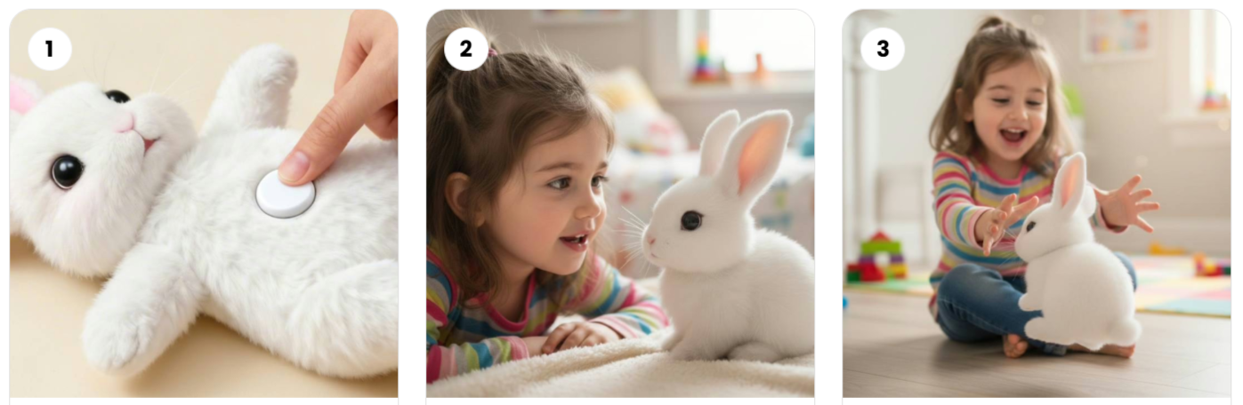 Hoppsy Robot Bunny uses