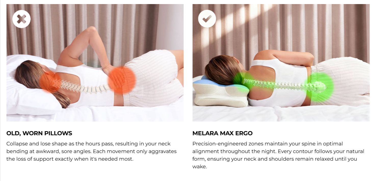 Melara Max ERGO Pillow Vs Other