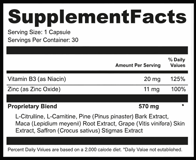 Steel Power Male Enhancement Supplement-Facts