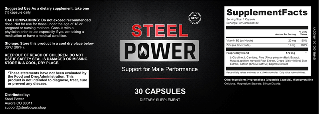 Steel Power Supplement Facts
