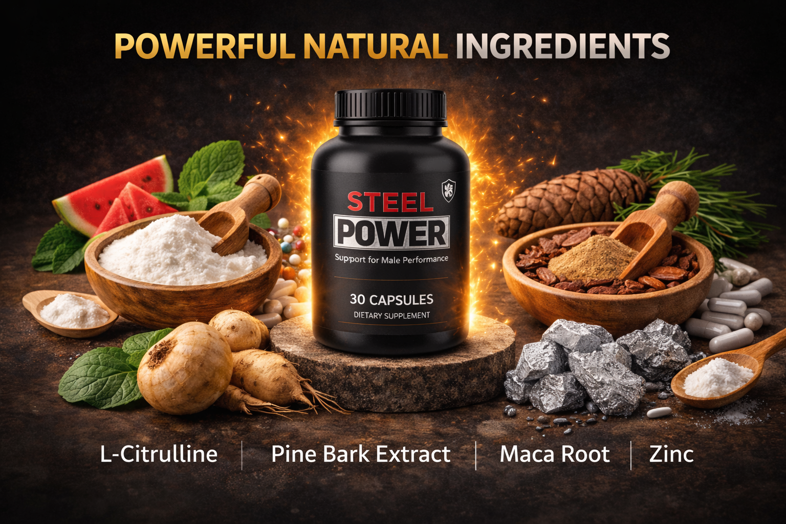 Steel Power ingredinets