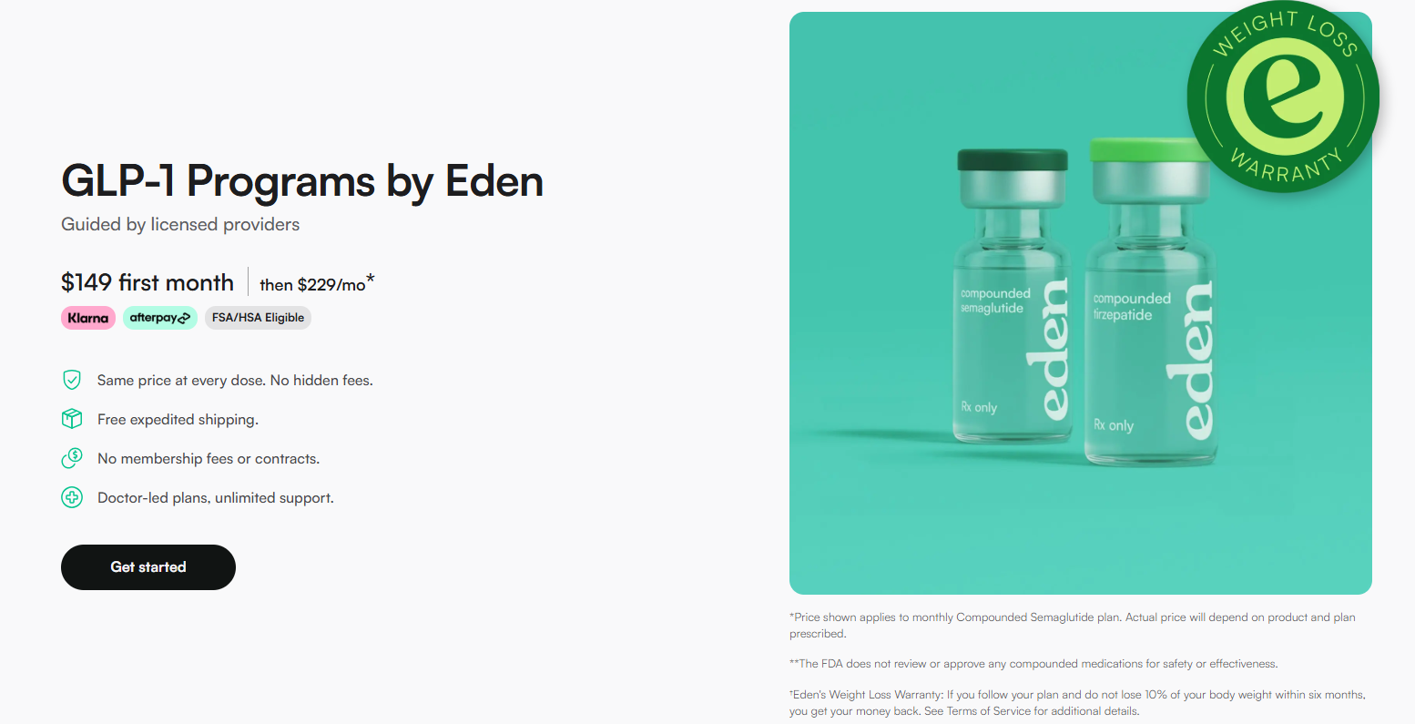 Eden Health GLP-1 Reviews