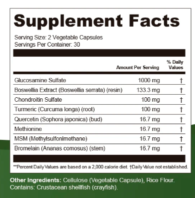 JointBrex Supplements Facts