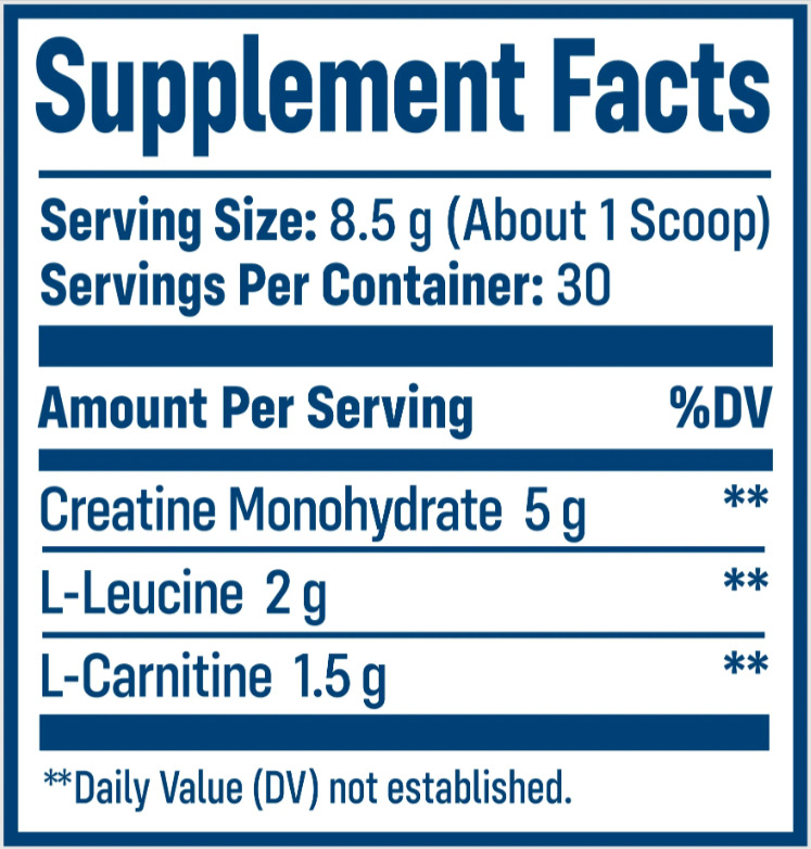 Native Path Creatine Supplement Fact