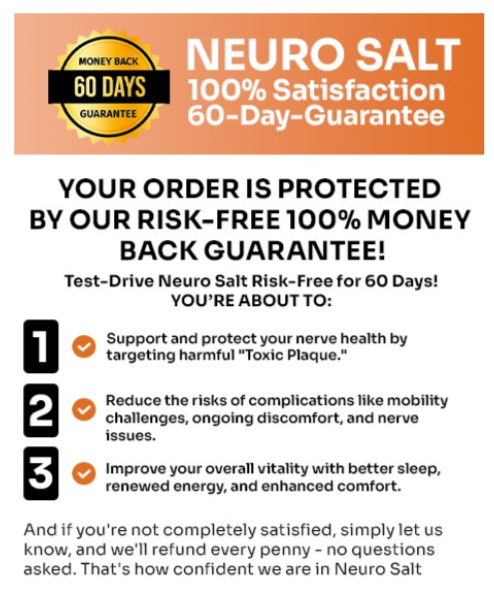 Neuro Salt money back guarantee