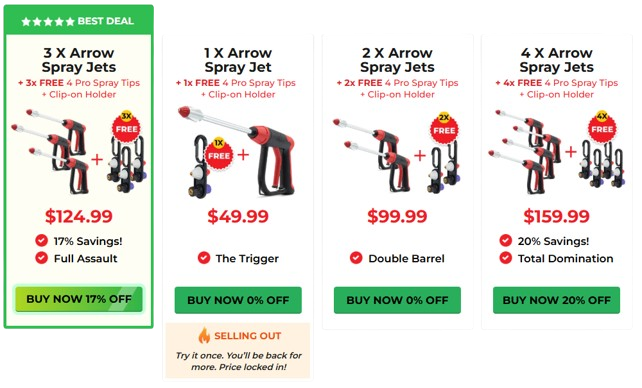 Pocket Hose Arrow Sprayer Pricing
