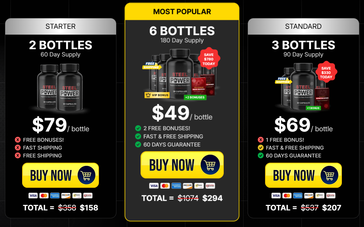 Steel Power Price Details