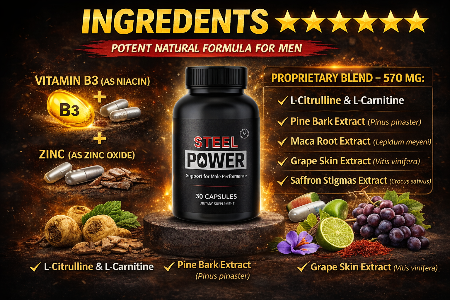 SteelPower ingredients